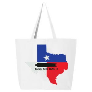 Come And Take It Canon Texas State Flag 1836 Gift 25L Jumbo Tote