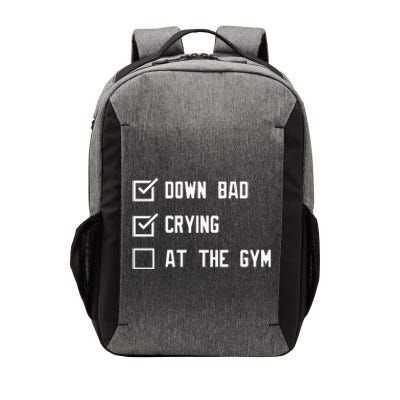 Crying At The Gym Down Bad Vector Backpack