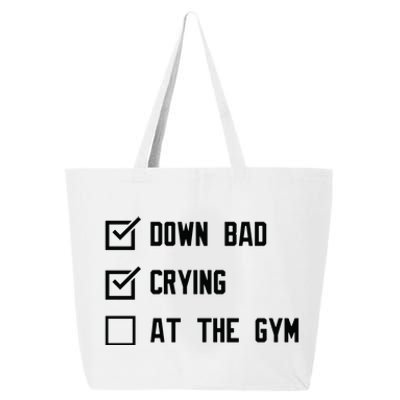 Crying At The Gym Down Bad 25L Jumbo Tote