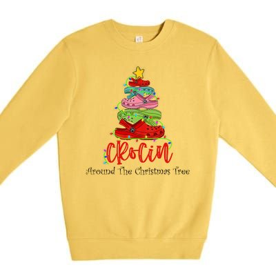 Crocin Around The Christmas Tree Premium Crewneck Sweatshirt