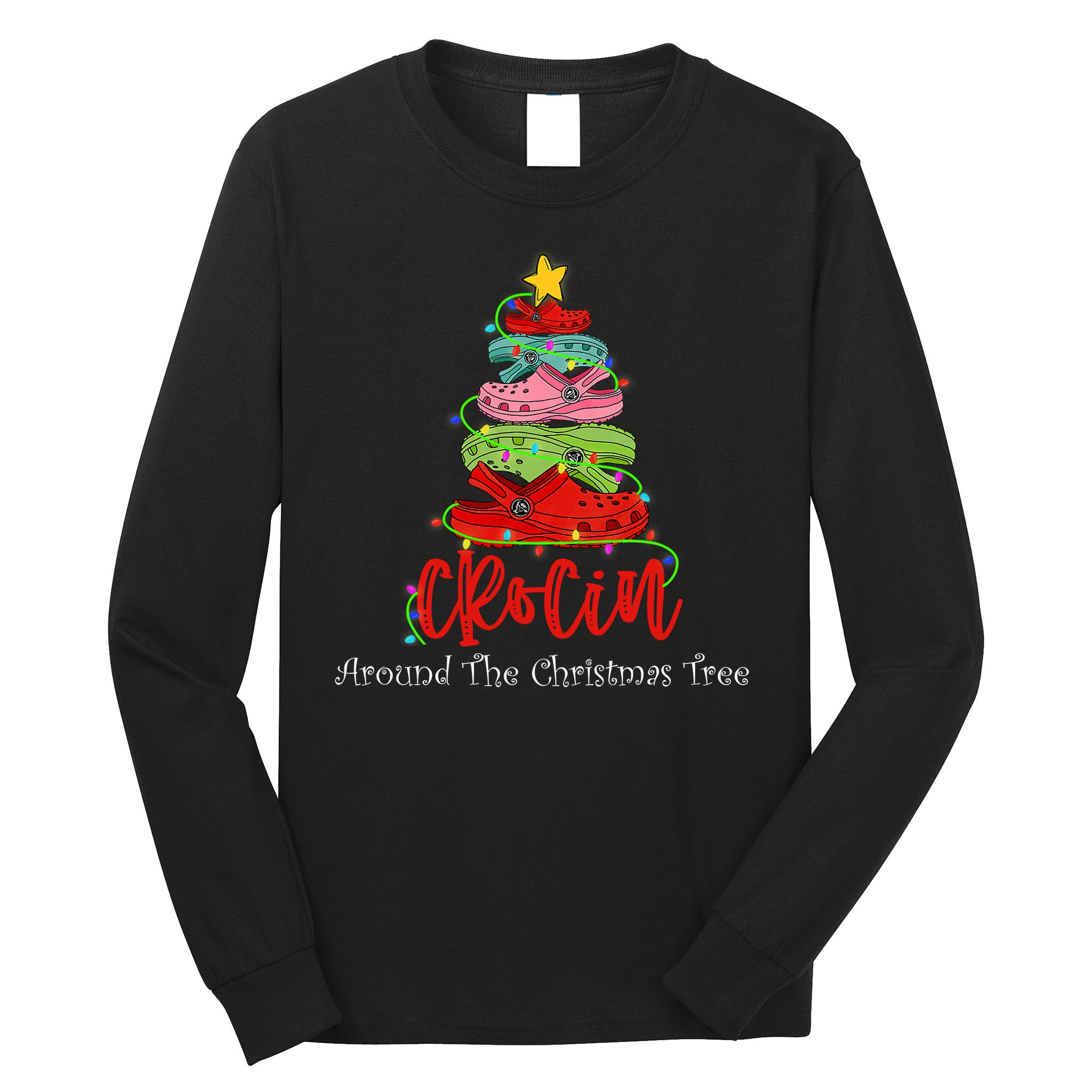 Crocin Around The Christmas Tree Long Sleeve Shirt