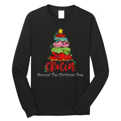 Crocin Around The Christmas Tree Long Sleeve Shirt