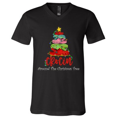 Crocin Around The Christmas Tree V-Neck T-Shirt