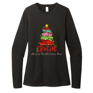 Crocin Around The Christmas Tree Womens CVC Long Sleeve Shirt