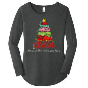 Crocin Around The Christmas Tree Women's Perfect Tri Tunic Long Sleeve Shirt