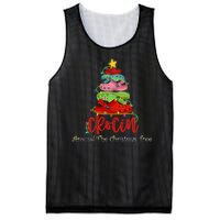 Crocin Around The Christmas Tree Mesh Reversible Basketball Jersey Tank