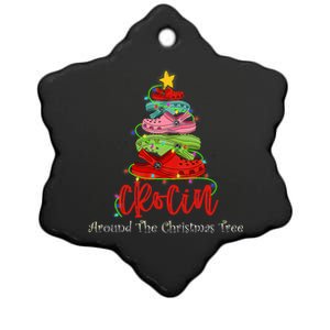 Crocin Around The Christmas Tree Ceramic Star Ornament