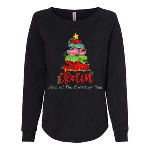 Crocin Around The Christmas Tree Womens California Wash Sweatshirt