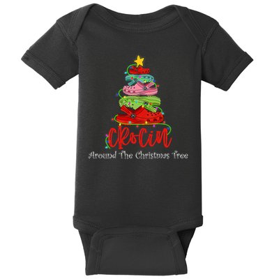 Crocin Around The Christmas Tree Baby Bodysuit