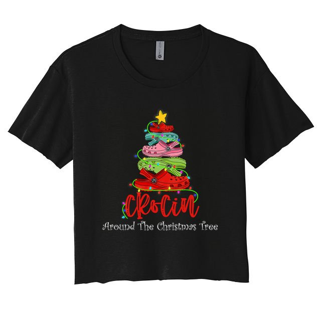 Crocin Around The Christmas Tree Crop Top