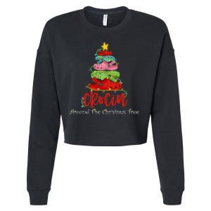 Crocin Around The Christmas Tree Cropped Pullover Crew