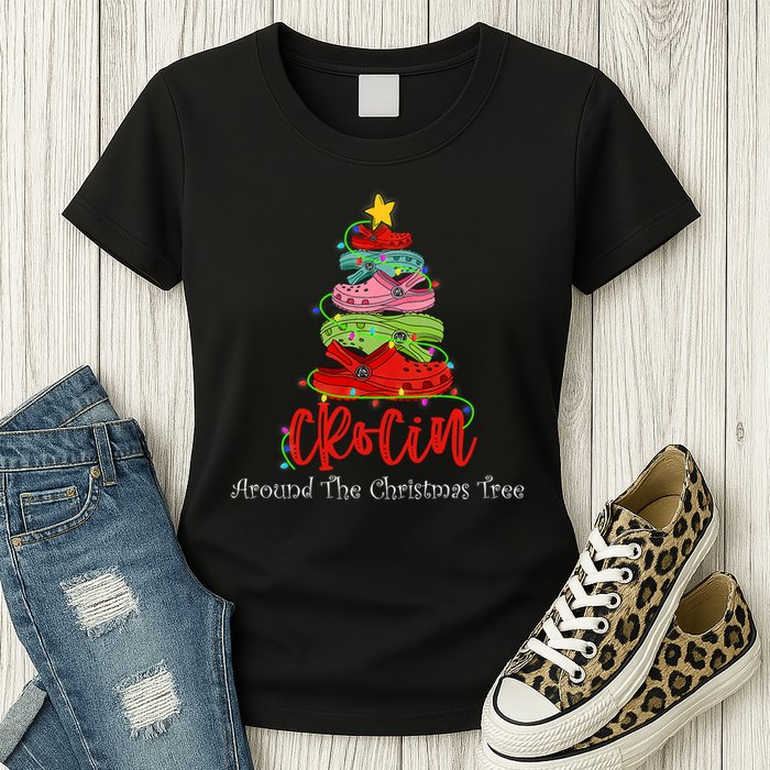 Crocin Around The Christmas Tree Womens T-Shirt