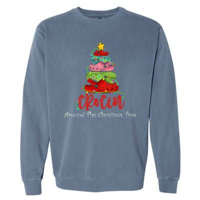 Crocin Around The Christmas Tree Garment-Dyed Sweatshirt