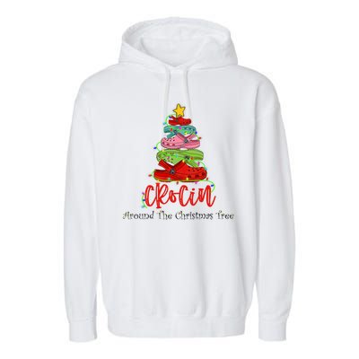 Crocin Around The Christmas Tree Garment-Dyed Fleece Hoodie