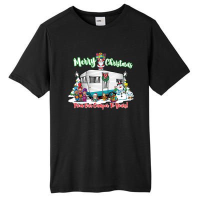 Camper And Travel Trailer Merry Christmas From Our Camper Gift Tall Fusion ChromaSoft Performance T-Shirt