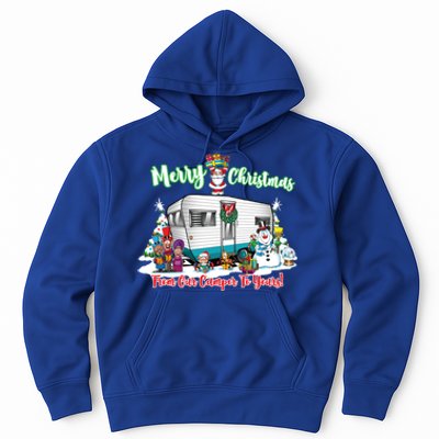 Camper And Travel Trailer Merry Christmas From Our Camper Gift Hoodie