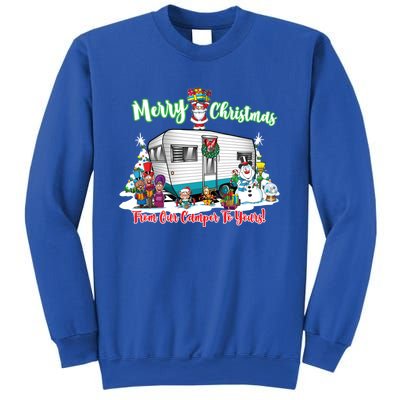 Camper And Travel Trailer Merry Christmas From Our Camper Gift Sweatshirt