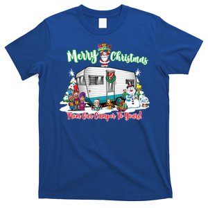 Camper And Travel Trailer Merry Christmas From Our Camper Gift T-Shirt