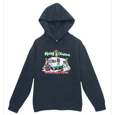 Camper And Travel Trailer Merry Christmas From Our Camper Gift Urban Pullover Hoodie