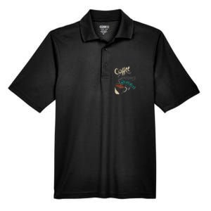 Coffee ABA Therapist Autism Teacher Behavior Analyst Men's Origin Performance Pique Polo