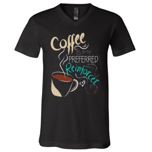 Coffee ABA Therapist Autism Teacher Behavior Analyst V-Neck T-Shirt