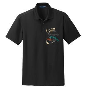 Coffee ABA Therapist Autism Teacher Behavior Analyst Dry Zone Grid Polo