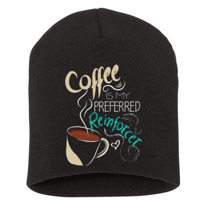 Coffee ABA Therapist Autism Teacher Behavior Analyst Short Acrylic Beanie