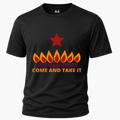 COME AND TAKE IT STOVE Funny Cooling Performance Crew T-Shirt