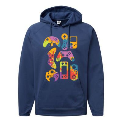 Control All The Things Video Game Controller Cool Gift Performance Fleece Hoodie