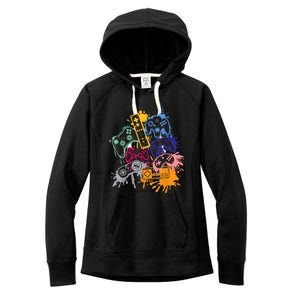 Control All The Things Video Game Controller Gift Women's Fleece Hoodie