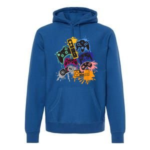 Control All The Things Video Game Controller Gift Premium Hoodie