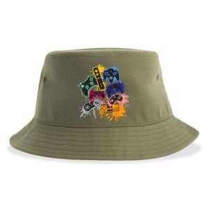 Control All The Things Video Game Controller Gift Sustainable Bucket Hat