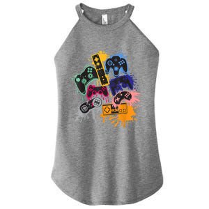 Control All The Things Video Game Controller Gift Women's Perfect Tri Rocker Tank