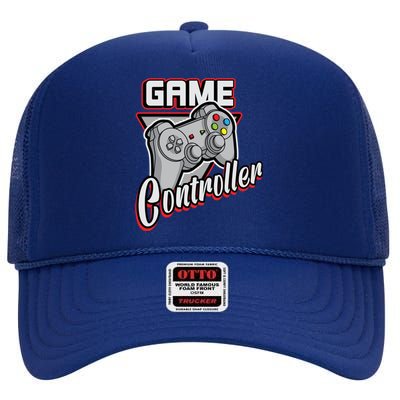 Control All The Things Video Game Controller Gift High Crown Mesh Back Trucker Hat