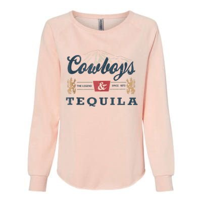 Cowboys And Tequila Outfit For Women Rodeo Western Country Womens California Wash Sweatshirt