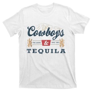 Cowboys And Tequila Outfit For Women Rodeo Western Country T-Shirt