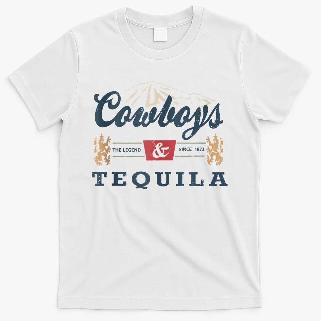 Cowboys And Tequila Outfit For Women Rodeo Western Country T-Shirt