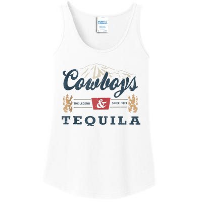 Cowboys And Tequila Outfit For Women Rodeo Western Country Ladies Essential Tank