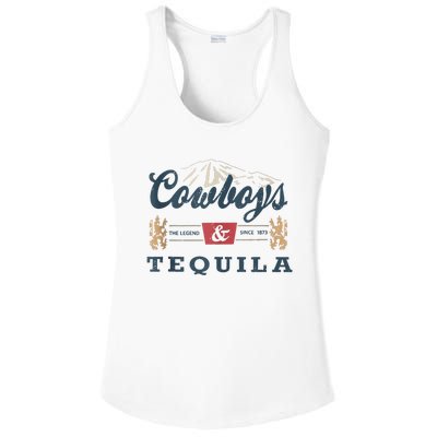 Cowboys And Tequila Outfit For Women Rodeo Western Country Ladies PosiCharge Competitor Racerback Tank