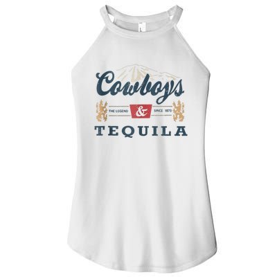 Cowboys And Tequila Outfit For Women Rodeo Western Country Women’s Perfect Tri Rocker Tank