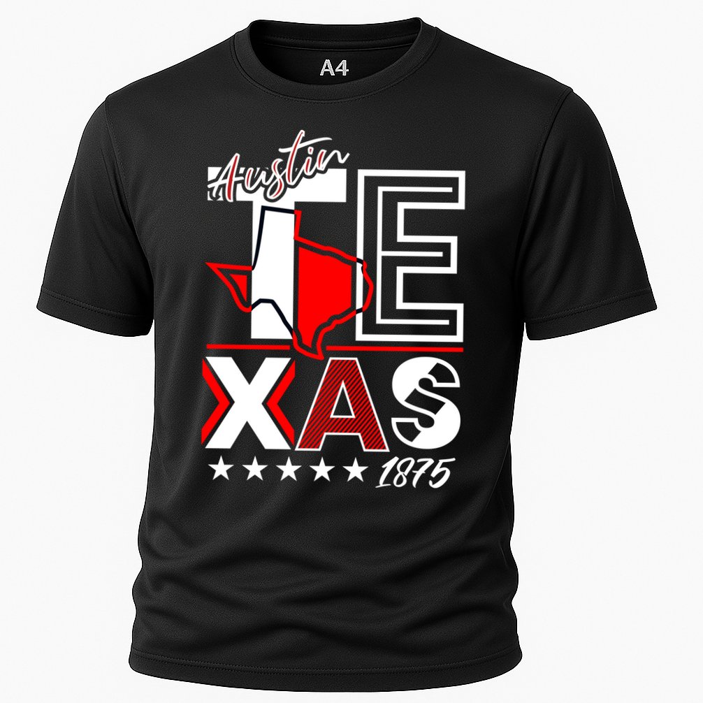 Cool Austin Texas Logo Cooling Performance Crew T-Shirt