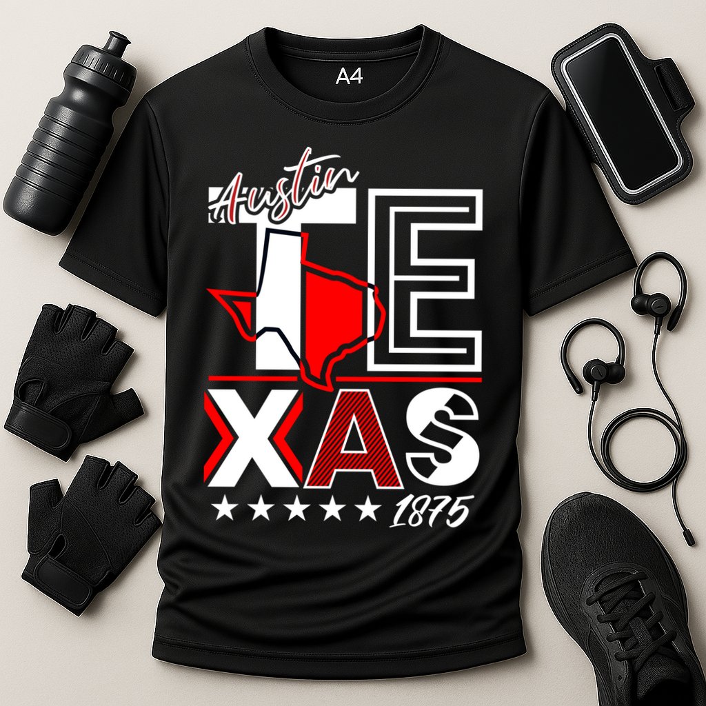 Cool Austin Texas Logo Cooling Performance Crew T-Shirt