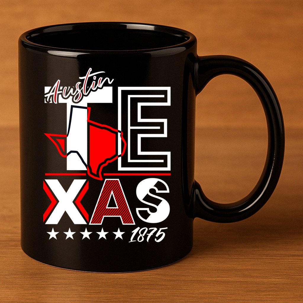 Cool Austin Texas Logo 11oz C Handle Ceramic Mug