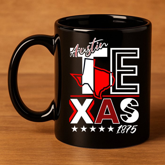 Cool Austin Texas Logo 11oz C Handle Ceramic Mug