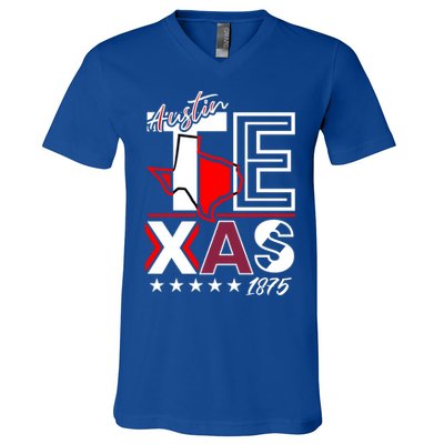 Cool Austin Texas Logo V-Neck T-Shirt