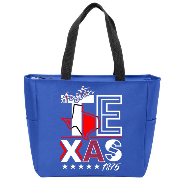 Cool Austin Texas Logo Zip Tote Bag
