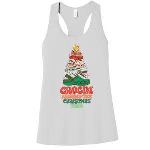 Crocin Around The Christmas Tree Crocs Holiday Season Women's Racerback Tank