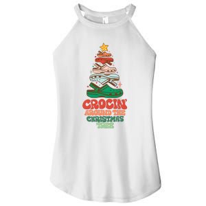 Crocin Around The Christmas Tree Crocs Holiday Season Women's Perfect Tri Rocker Tank