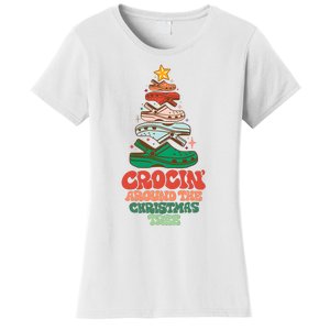 Crocin Around The Christmas Tree Crocs Holiday Season Women's T-Shirt