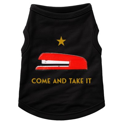 Come And Take It Red Stapler Novelty Retro Office Meme Doggie Tank